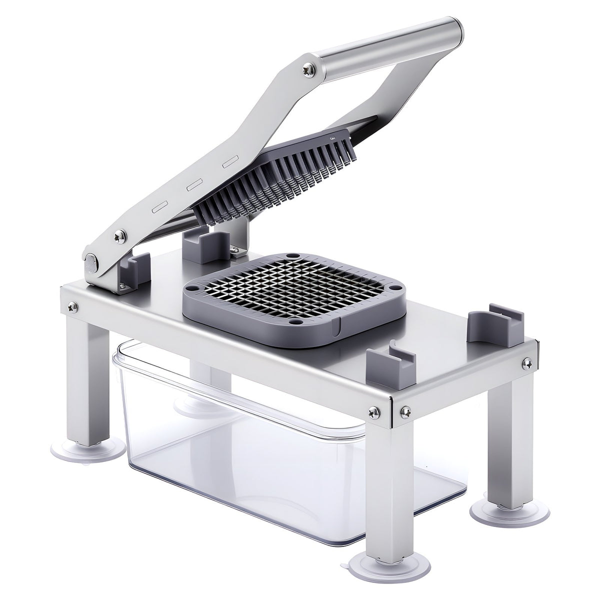 VEVOR Vegetable Chopper Mandoline Slicer, All-in-1 Food Veggie Cutter with 8 Stainless Steel Blades, Cheese Grater Onion Potato Salad Dicer with Container,Kitchen Gadgets&amp;Essentials Home Appliances