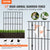 VEVOR Garden Fence, No Dig Fence 44(H)x33(L)cm Animal Barrier Fence, Underground Decorative Garden Fencing with 3.81 cm Spike Spacing, Metal Dog Fence for the Yard and Outdoor Patio, 28 Pack