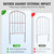 VEVOR Garden Fence, No Dig Fence 61 x 33 cm Animal Barrier Fence, Underground Decorative Garden Fencing with 5.08 cm Spike Spacing, Metal Dog Fence for the Yard and Outdoor Patio, 10 Pack