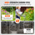 VEVOR Garden Fence, No Dig Fence 61 x 33 cm Animal Barrier Fence, Underground Decorative Garden Fencing with 5.08 cm Spike Spacing, Metal Dog Fence for the Yard and Outdoor Patio, 10 Pack