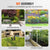 VEVOR Garden Fence, No Dig Fence 61 x 33 cm Animal Barrier Fence, Underground Decorative Garden Fencing with 5.08 cm Spike Spacing, Metal Dog Fence for the Yard and Outdoor Patio, 10 Pack