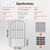 VEVOR Garden Fence, No Dig Fence 61 x 33 cm Animal Barrier Fence, Underground Decorative Garden Fencing with 5.08 cm Spike Spacing, Metal Dog Fence for the Yard and Outdoor Patio, 10 Pack