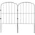 VEVOR Garden Fence, No Dig Fence 61 x 33 cm Animal Barrier Fence, Underground Decorative Garden Fencing with 5.08 cm Spike Spacing, Metal Dog Fence for the Yard and Outdoor Patio, 10 Pack