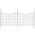 VEVOR Garden Fence, 75×93 cm Animal Barrier Fence, Underground Decorative Garden Fencing with 6.38 cm Spike Spacing, Metal Dog Fence for the Yard and Outdoor Patio, 5 Pack