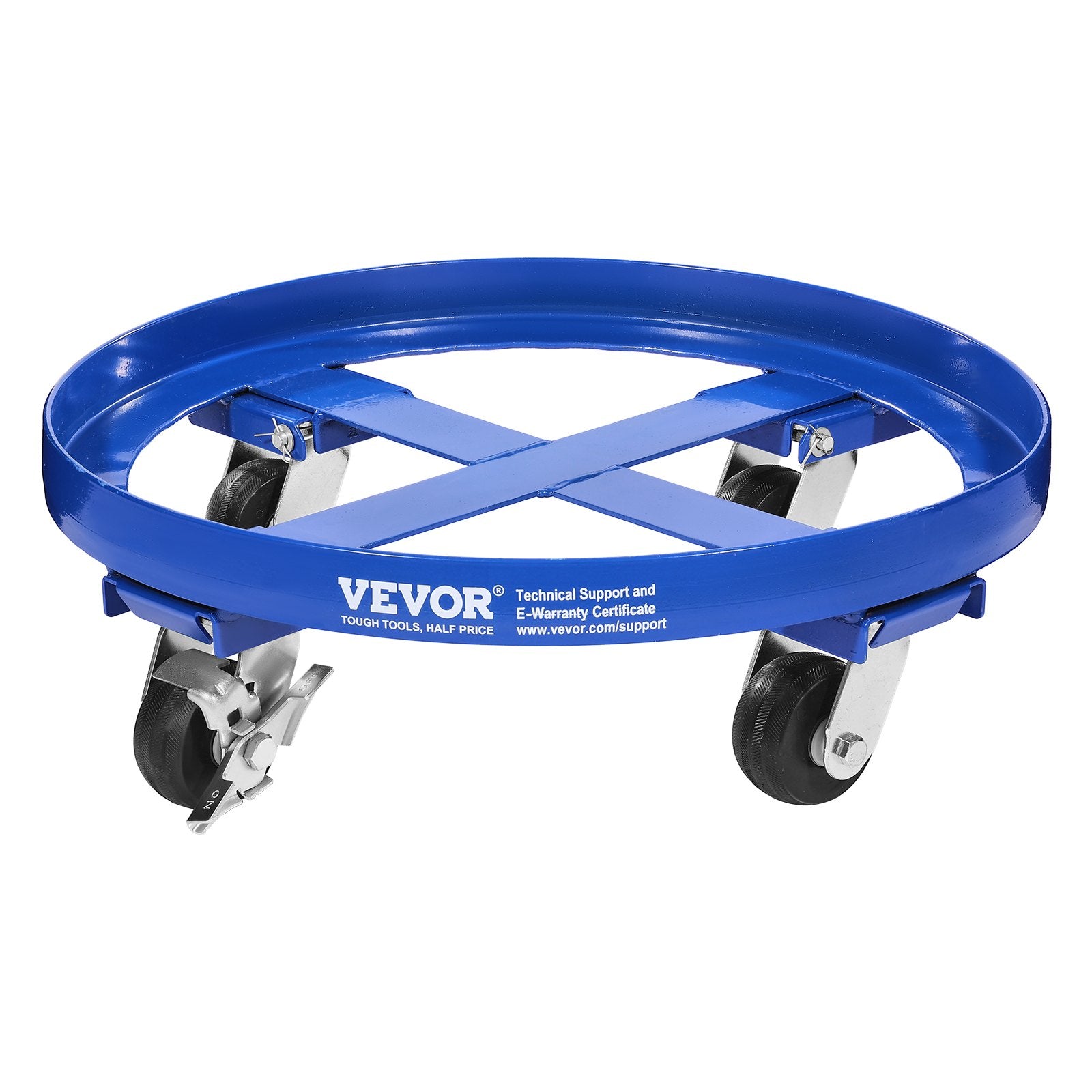 VEVOR 55 Gallon Drum Dolly 2000 lbs Barrel Dolly Cart Drum Caddy 4 Caster Wheels