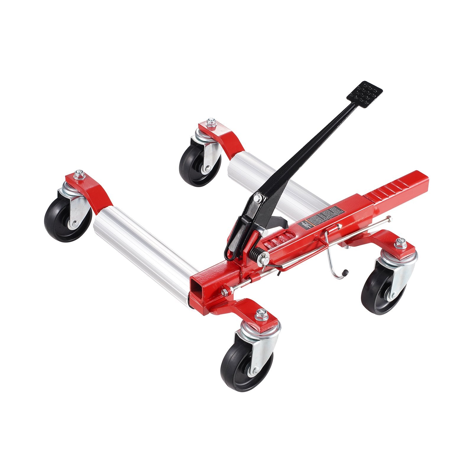 VEVOR Wheel Dolly, Max Capacity 1500 Lbs Car Dolly, Car Jack Dolly Lifter with 360° Rotatable Wheels, Heavy Duty Vehicle Positioning Ratchet Tire Jack, for Vehicle Car Auto Repair Moving