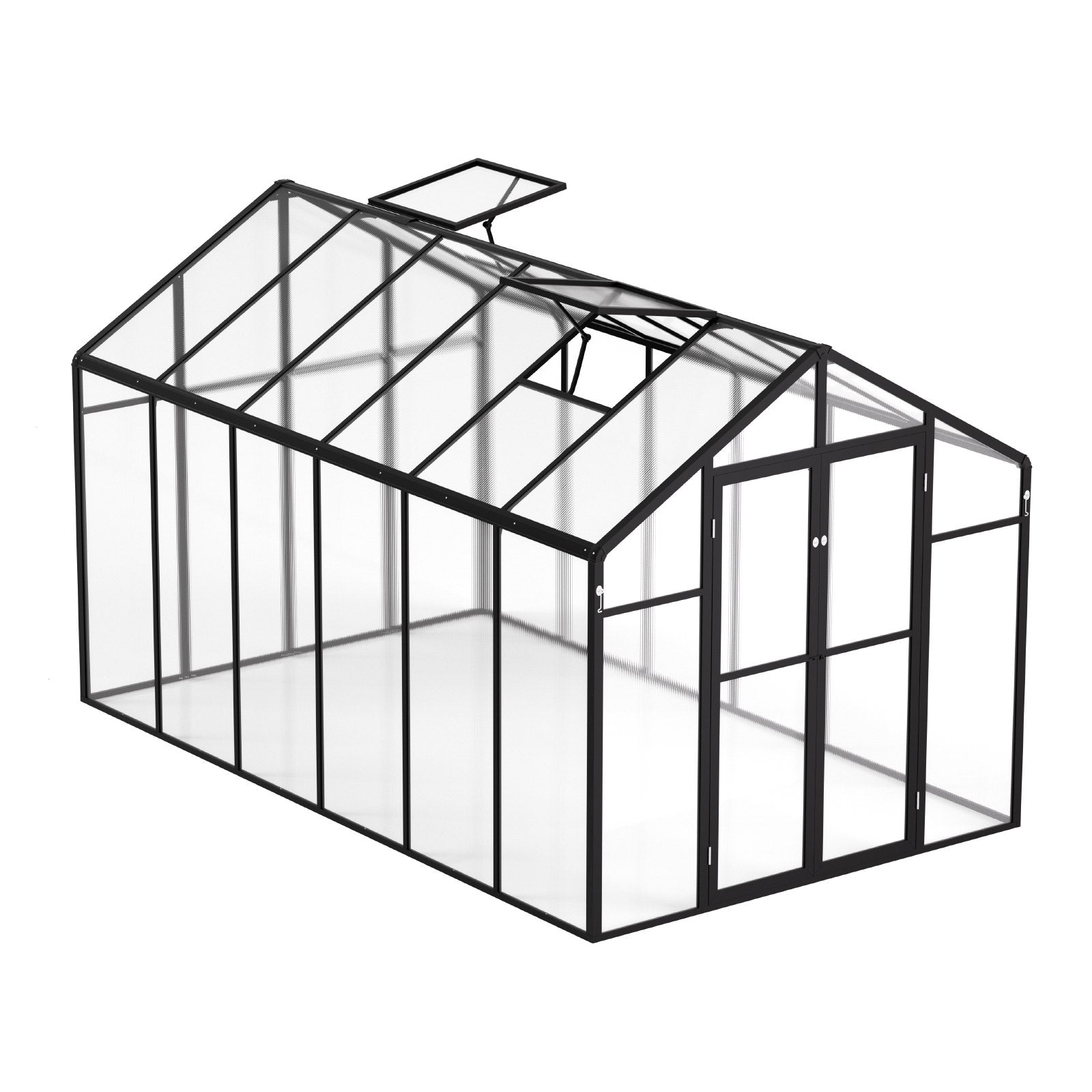 VEVOR Polycarbonate Greenhouse 8 x 12 Ft Outdoor Walk-in Greenhouse for Garden
