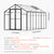 VEVOR Polycarbonate Greenhouse 8 x 14 Ft Outdoor Walk-in Greenhouse for Garden