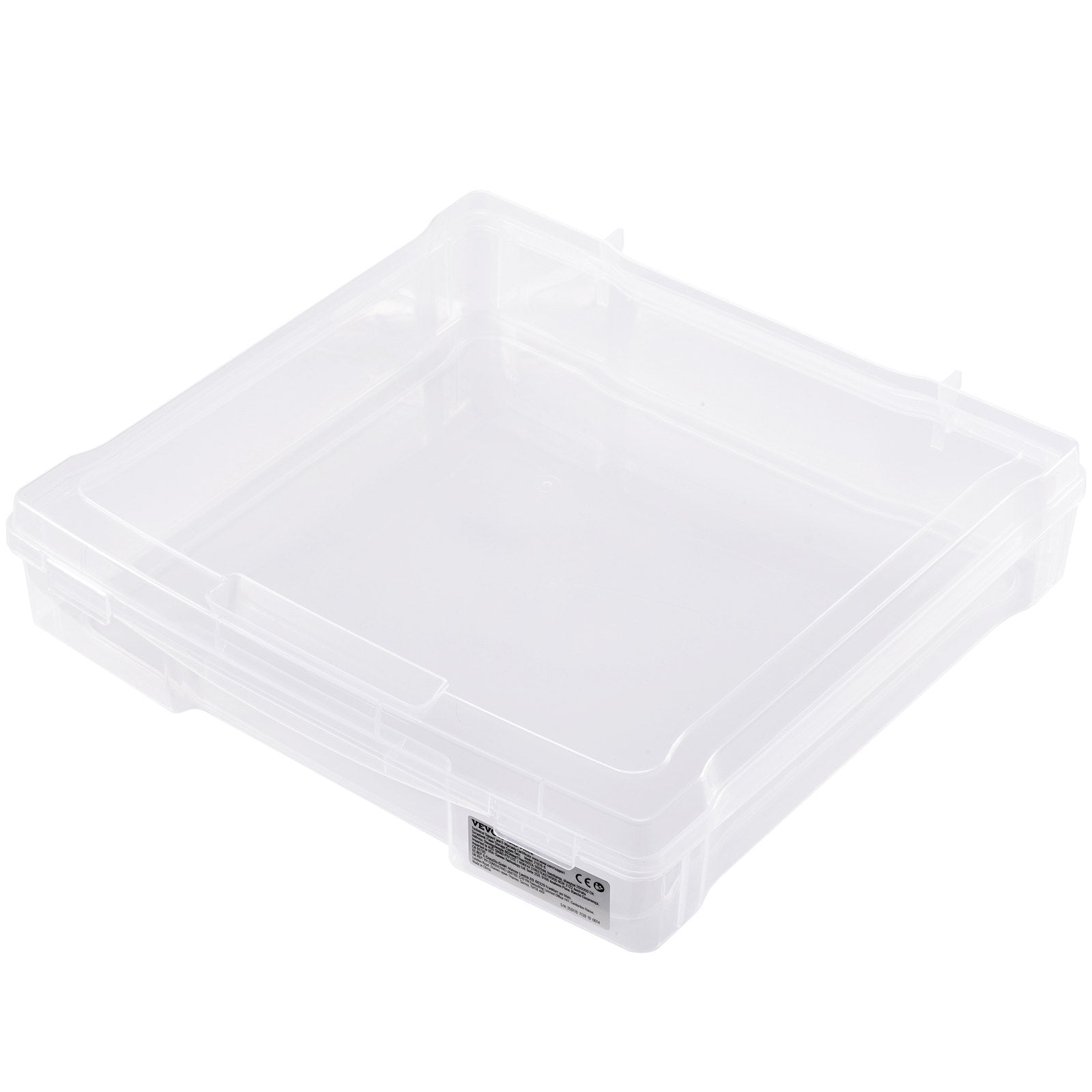 Scrapbook Paper Storage 4 Pack Stackable Plastic Board Game Boxes Clear Case