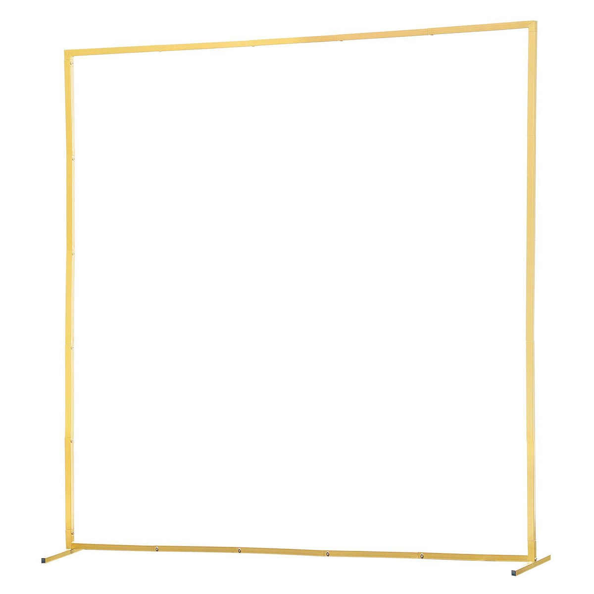 Arch Backdrop Stand, 2 x 2 m, Stable Structure, Easy Assembly, Square Gold Metal Arch Backdrop Stand for Wedding, Birthday Party, Graduation, Holiday Celebration, and Ceremony Decoration
