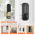 VEVOR Mechanical Keyless Entry Door Lock, 14 Digit Keypad, Water-proof Zinc Alloy, Outdoor Gate Door Locks Set with Surface-mounted Latch, Keypad and Knob, Easy to Install, for Garden, Garage, Yard