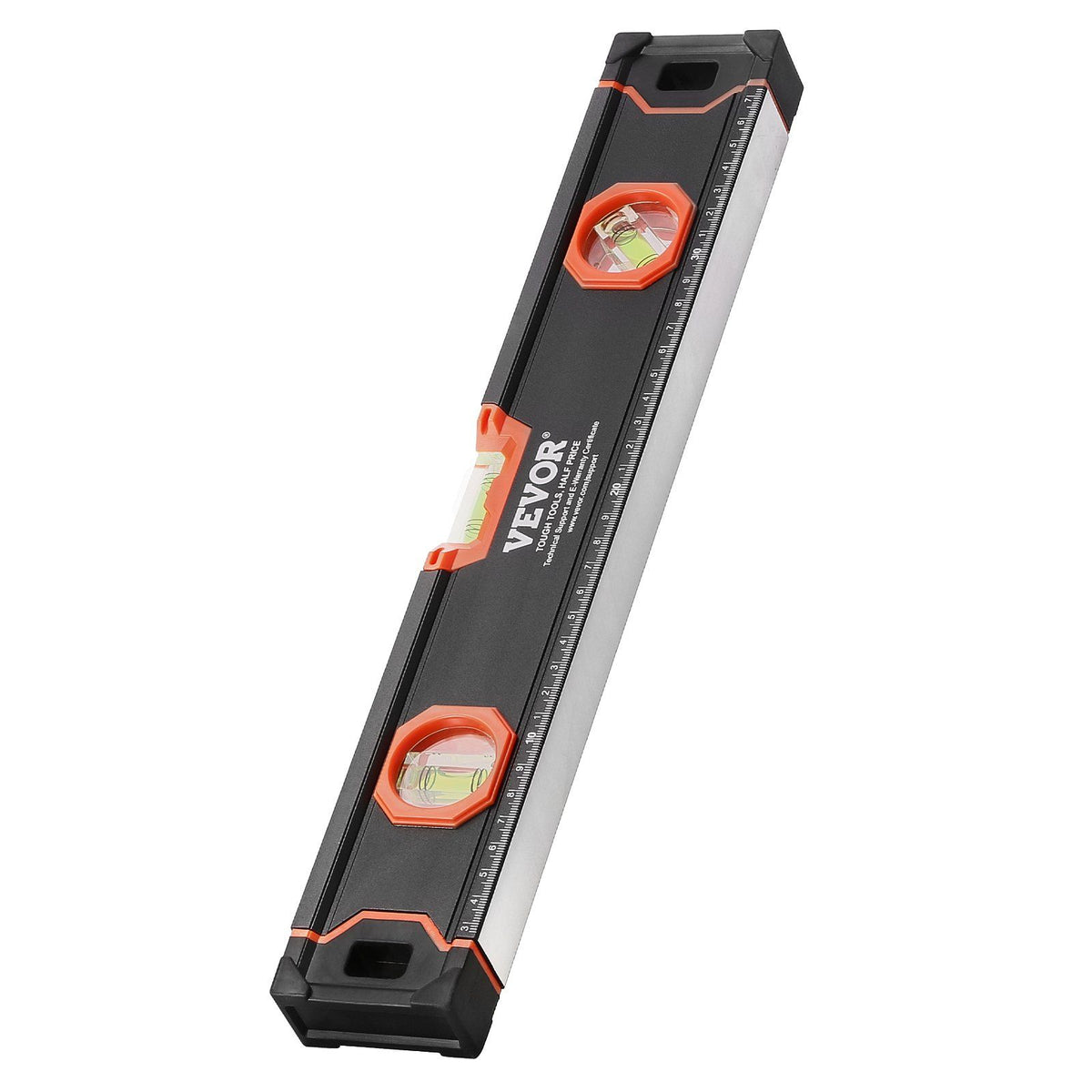 6-Piece Torpedo Level, 2000/1200/800/600/400/250 mm Box Levels Set, Bubble Vials Ruler for 45/90/180 Degree, Shock-Proof Aluminum Alloy Magnetic Leveler Tool, SAE/Metric Scale(250-mm has magnet)