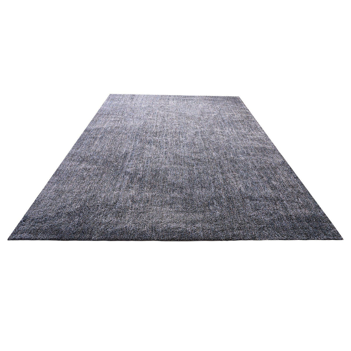 Indoor Plush Area Rugs, 2.74 x 3.66 m Plush Carpet, Area Rugs Furry with Long Plushs Pile, Thick & Durable High-Pile Rug for High-Traffic Areas, Non-Shedding & Non-Slip Backing, Blue-Gray