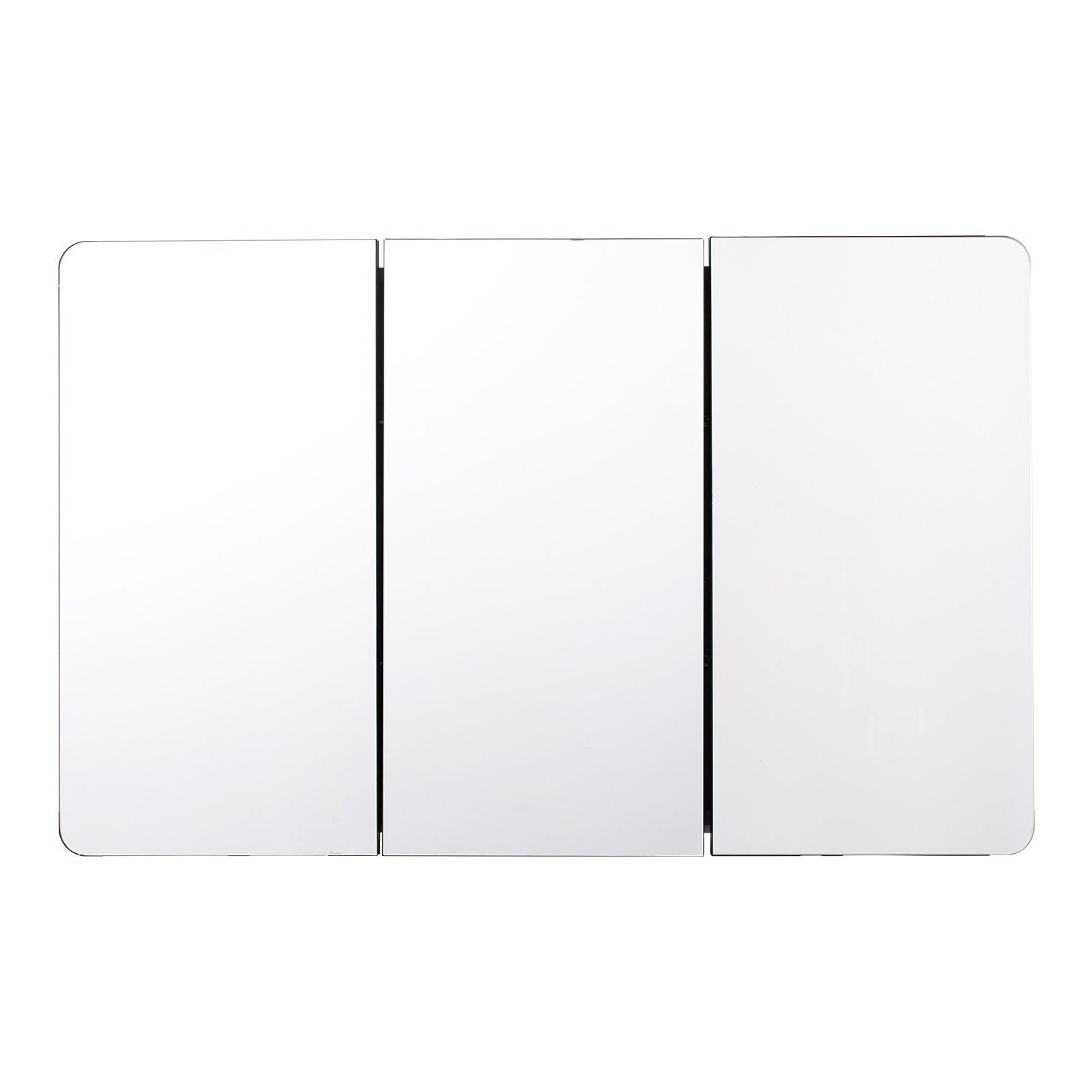 Medicine Cabinet, 25.5 x 40 inch, Medicine Cabinet for Bathroom with Mirror,  Aluminum Frame Bathroom Wall Cabinet, 4-layer Adjustable Shelves, Recessed & Wall-mounted Installation
