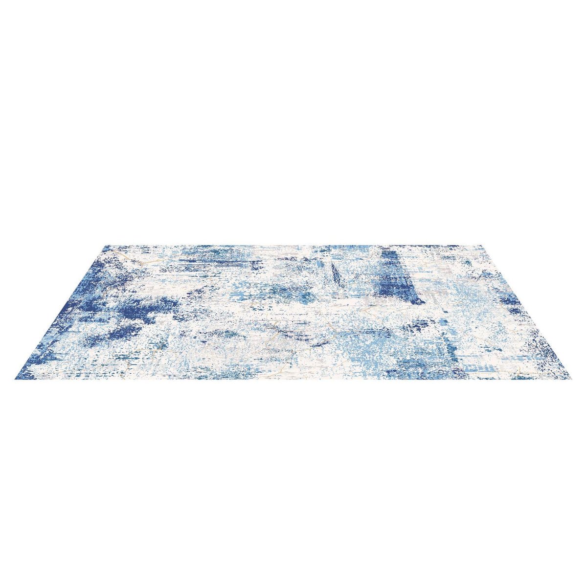 VEVOR Area Rug, 1524x2133.6mm Large Washable Rug, Non-Slip and Tear-Resistant Soft Carpet, Pet &amp; Child Friendly Modern Area Rugs, Indoor Mat for Bedroom, Office, Living Room, Kids Room, Entryway, Blue
