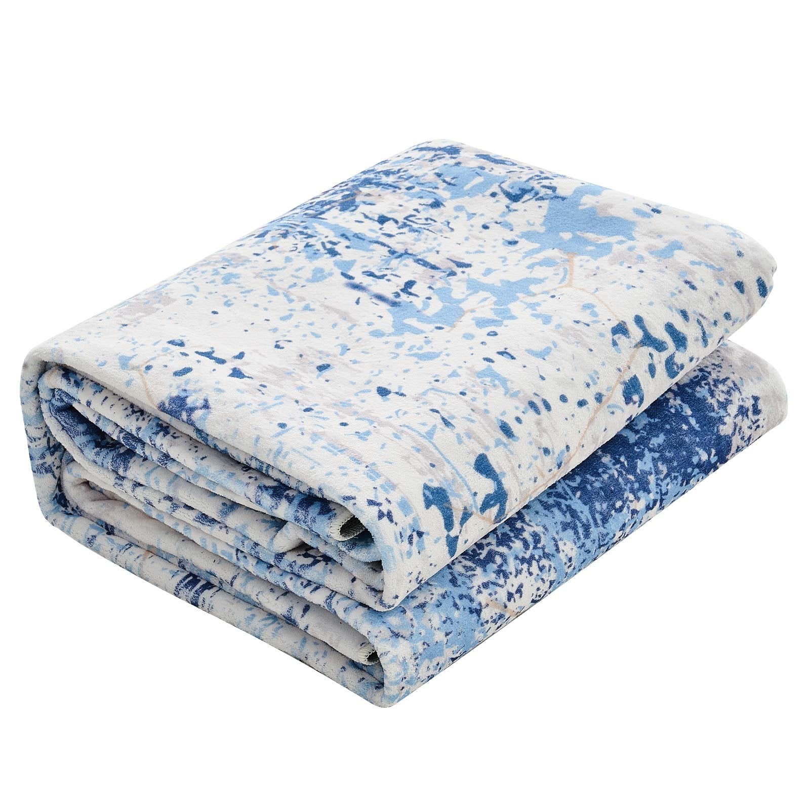 VEVOR Area Rug, 1524x2133.6mm Large Washable Rug, Non-Slip and Tear-Resistant Soft Carpet, Pet & Child Friendly Modern Area Rugs, Indoor Mat for Bedroom, Office, Living Room, Kids Room, Entryway, Blue