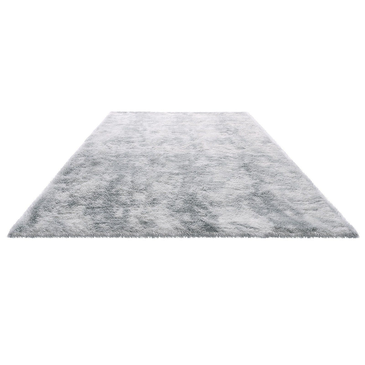 Indoor Plush Area Rugs, 1.83x2.74 m Soft Plush Carpet, FFurry Shag Area Rugs for Living Room, Bedroom, Modern Home Decor Aesthetic Long-Pile Rug, Non-Shedding, Slip-Resistant, Tie-Dye Light Gray