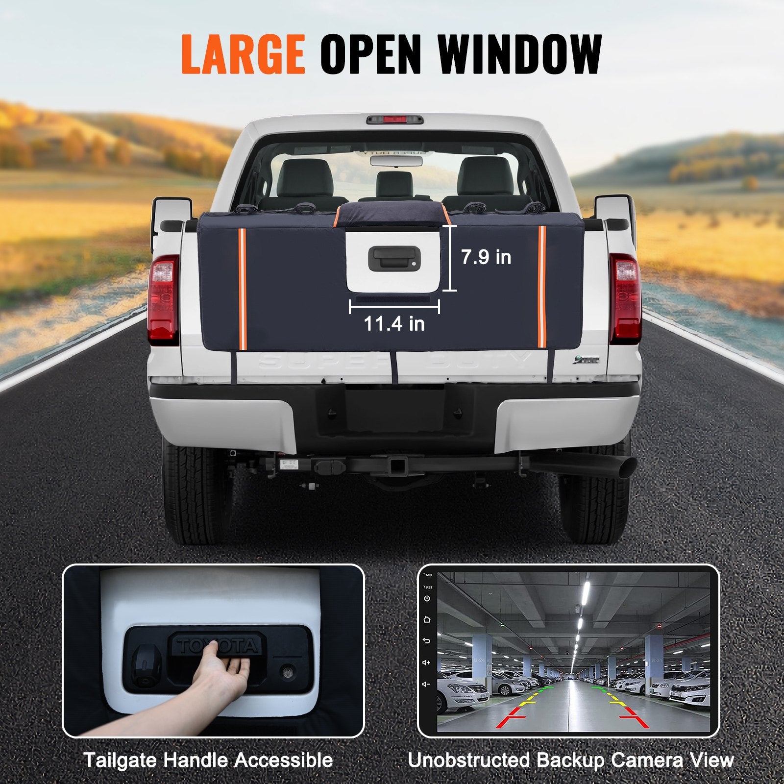 VEVOR 53-inch Tailgate Pad 5-Bike Pickup Truck Bed Tailgate Pad Protector Cover