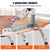 VEVOR Step Stool 1-Step 150KG Capacity, Folding Steel Step Ladder 3 Adjustable Height, Portable Toddler Step Stools for Adults, Non-Slip Sturdy Step Ladders for Office, RVs, Pets, Bathrooms,Bedrooms