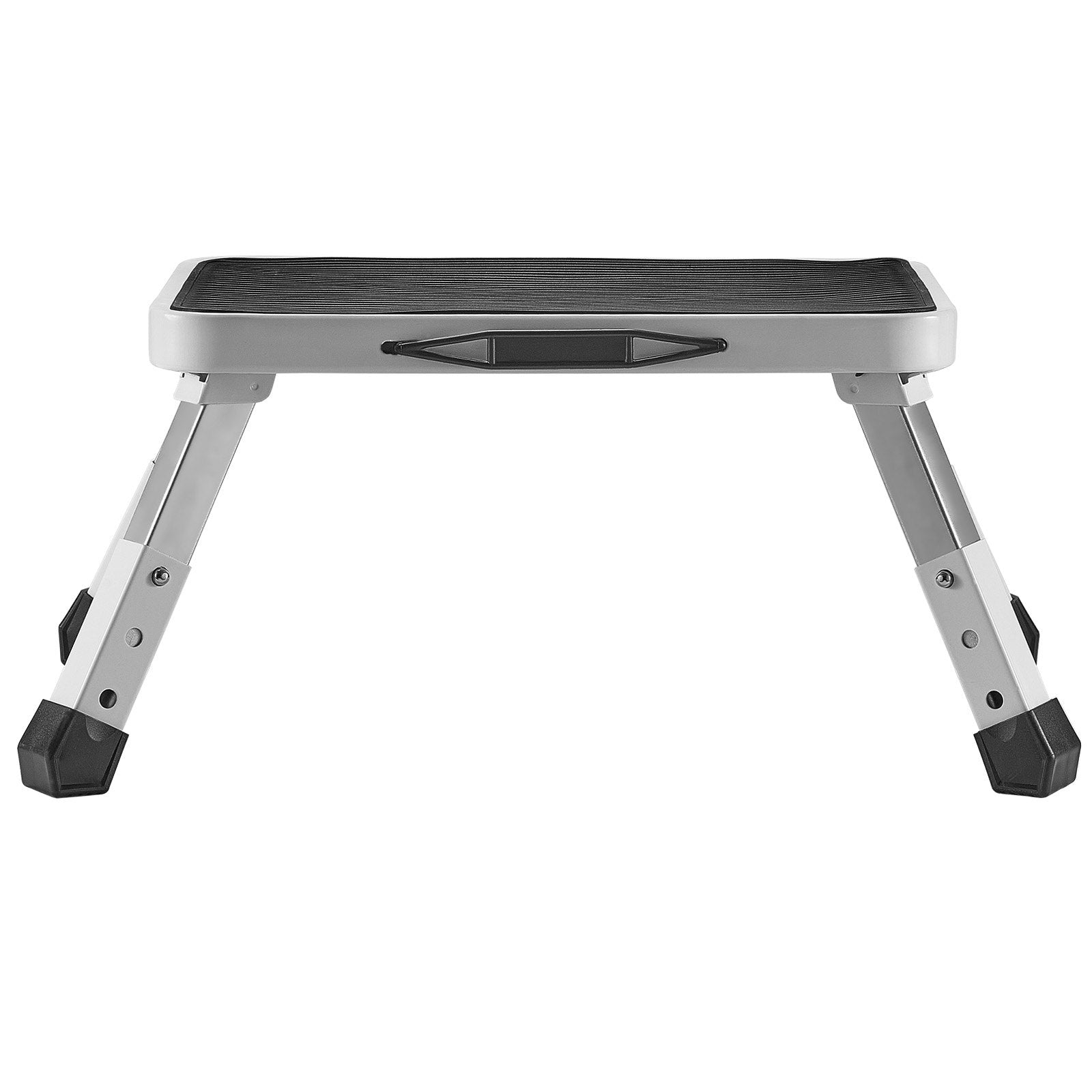 VEVOR Step Stool 1-Step 150KG Capacity, Folding Steel Step Ladder 3 Adjustable Height, Portable Toddler Step Stools for Adults, Non-Slip Sturdy Step Ladders for Office, RVs, Pets, Bathrooms,Bedrooms