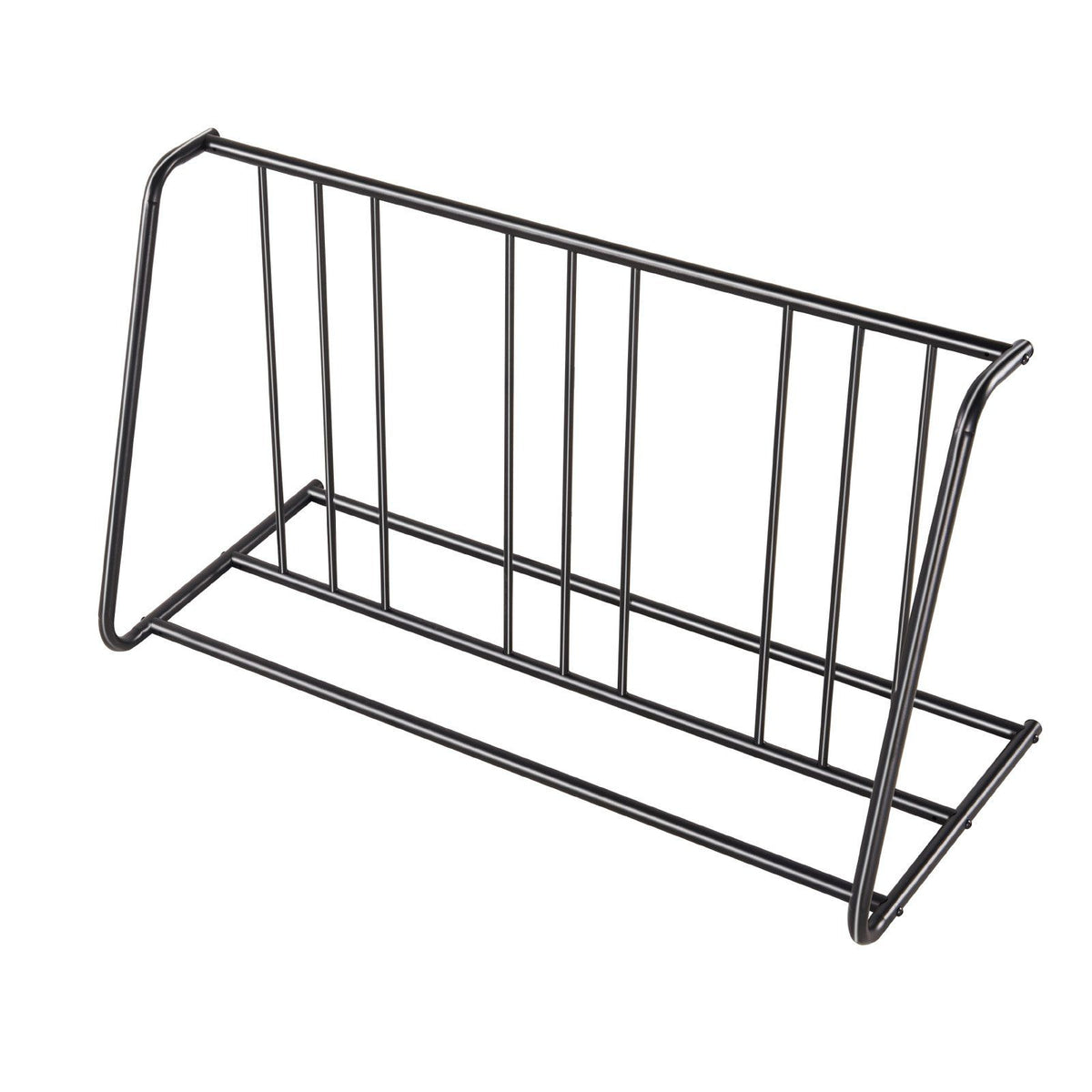Bike Rack, Fits Tire Width 3 Inch/76.2 mm, Carbon Steel Double-Sided Grid Bike Rack Stand, Freestanding Bicycle Storage Holder for Curbside, Garage, Indoor, Outdoor Parking, 6-Bicycle Capacity