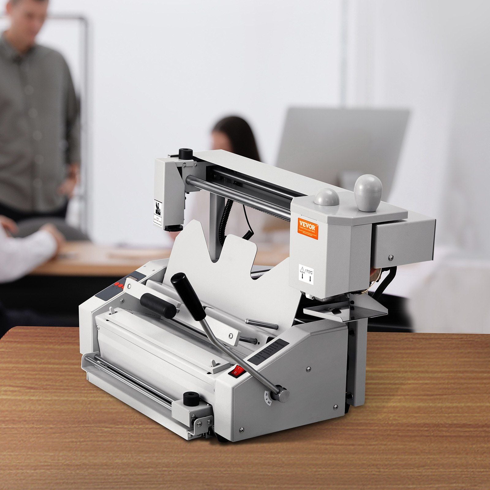 Thermal Binding Machine, 400 Sheets Capacity Hot Glue Binding Machine, Thermal Book Binder 50mm Binding Thickness A3(Short Edge)/A4/A5 Document with Milling Cutter