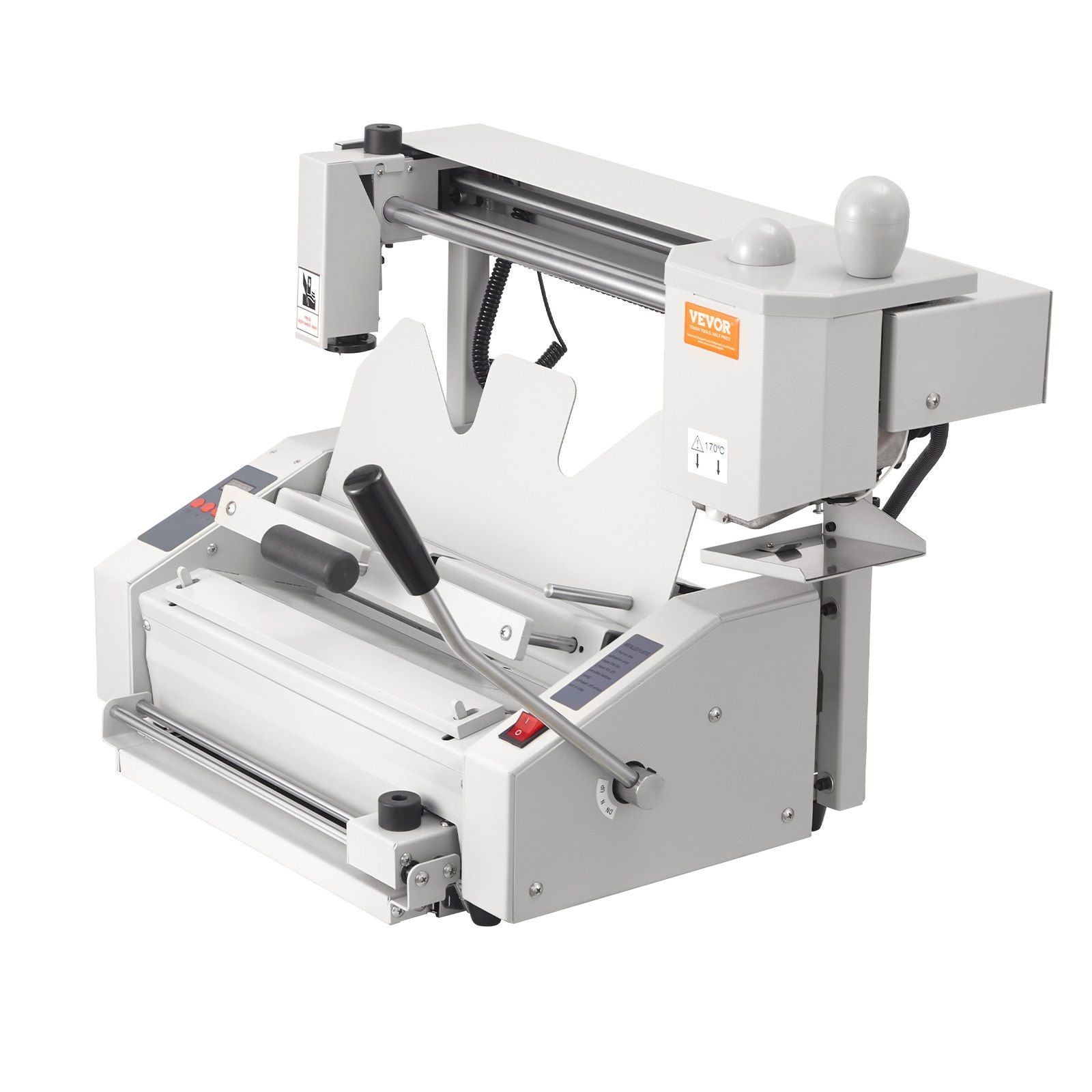 Thermal Binding Machine, 400 Sheets Capacity Hot Glue Binding Machine, Thermal Book Binder 50mm Binding Thickness A3(Short Edge)/A4/A5 Document with Milling Cutter