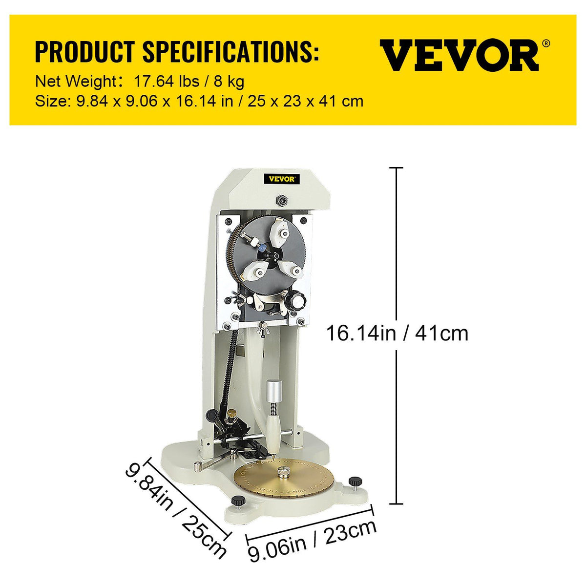 Inside Ring Engraver, Double Sided Dial Ring Engraver Stamper, 1.5mm-2.0mm Character Letter Block Ring Engraving Machine, Aluminum Alloy Body, with 3 Clamps, for Jewelry Rings Inner Engraving