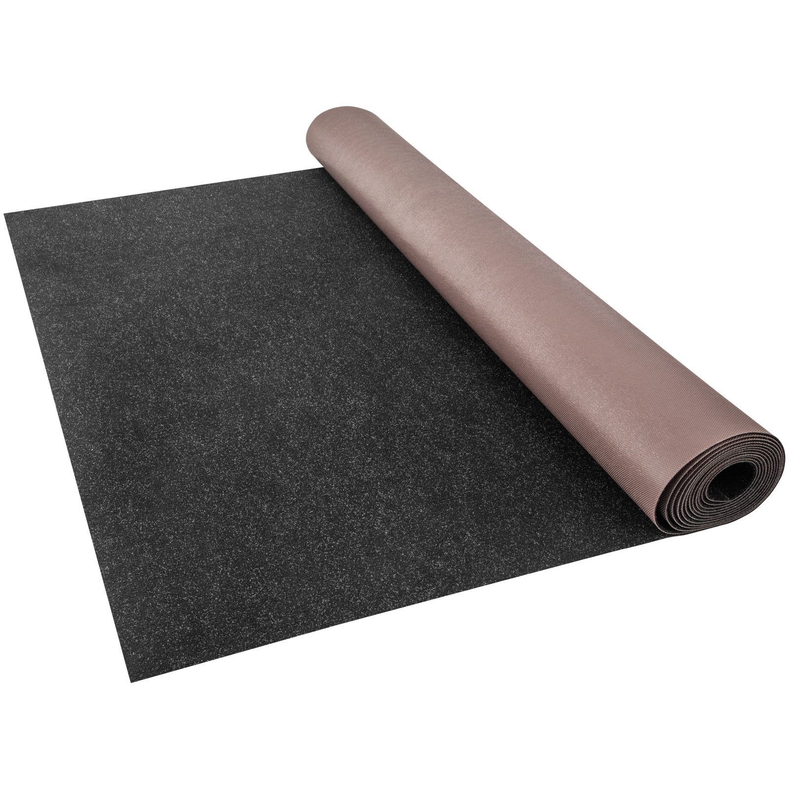 VEVOR Bass Boat Carpet Cutpile Marine Carpet 6 x 13 ft Charcoal Black In/Outdoor