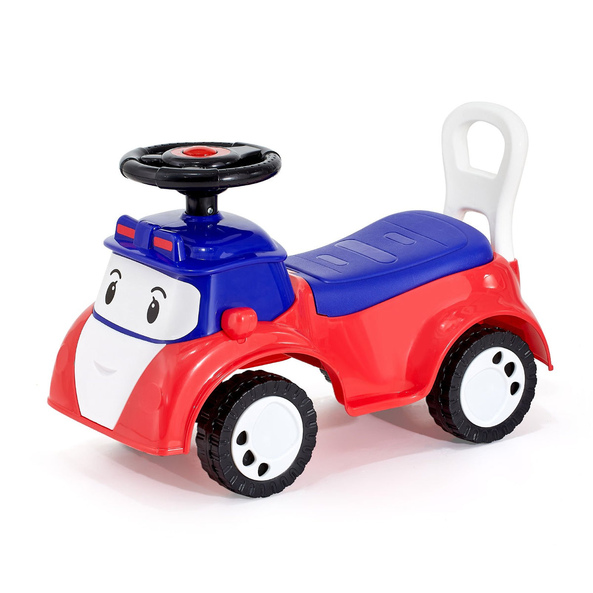 VEVOR Ride On Toddler Push Car, Push Car for Toddler 19 to 36 Months, Kids Ride On Toy with Music &amp; Under-seat Storage, 25 kg Load Capacity, Foot-to-Floor Walker for Toddlers Boys Girls, Red
