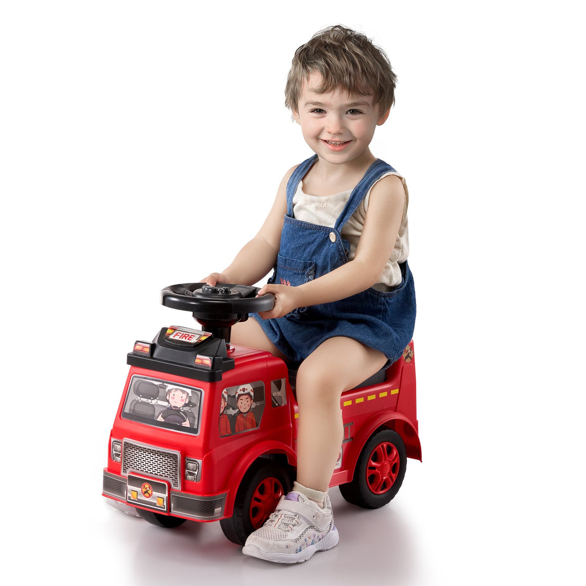 VEVOR Ride On Push Car for Toddlers, Ages 1-3, Ride Racer, Sit to Stand Toddler Ride On Toy, Classic Kids Ride On Car with Music Steering Wheel &amp; Under Seat Storage, Ride On Toy for Boys Girls, Red