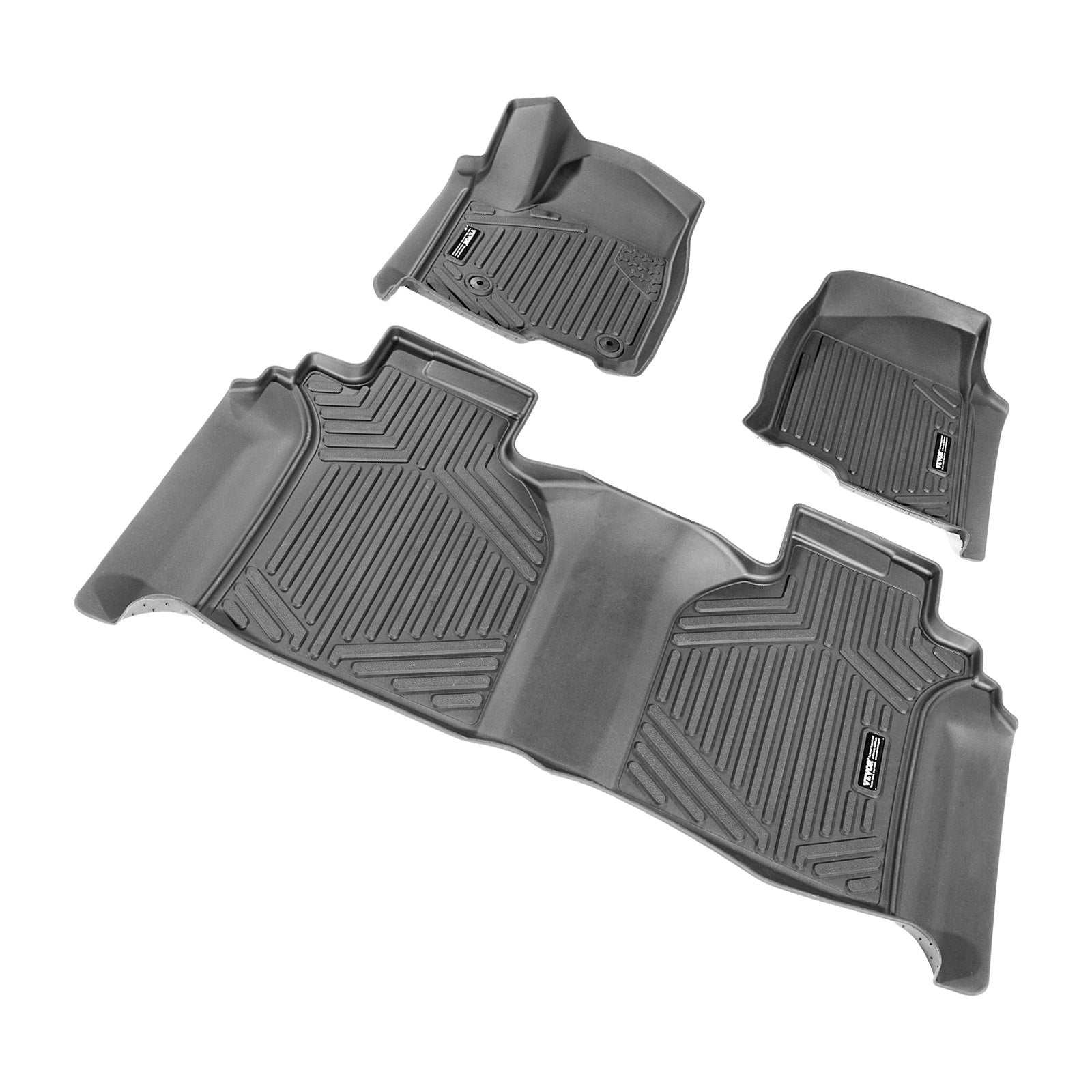 VEVOR Automotive Floor Mats Fits for Chevrolet Silverado/GMC Sierra 1500 3 pcs