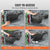 VEVOR Truck Bed Storage Box, Lockable Swing Case with Password Padlock, 6.6 Gal/25 L ABS Wheel Well Tool Box, Waterproof and Durable, Compatible with Ford F-150 2015-2021, Drivers Side