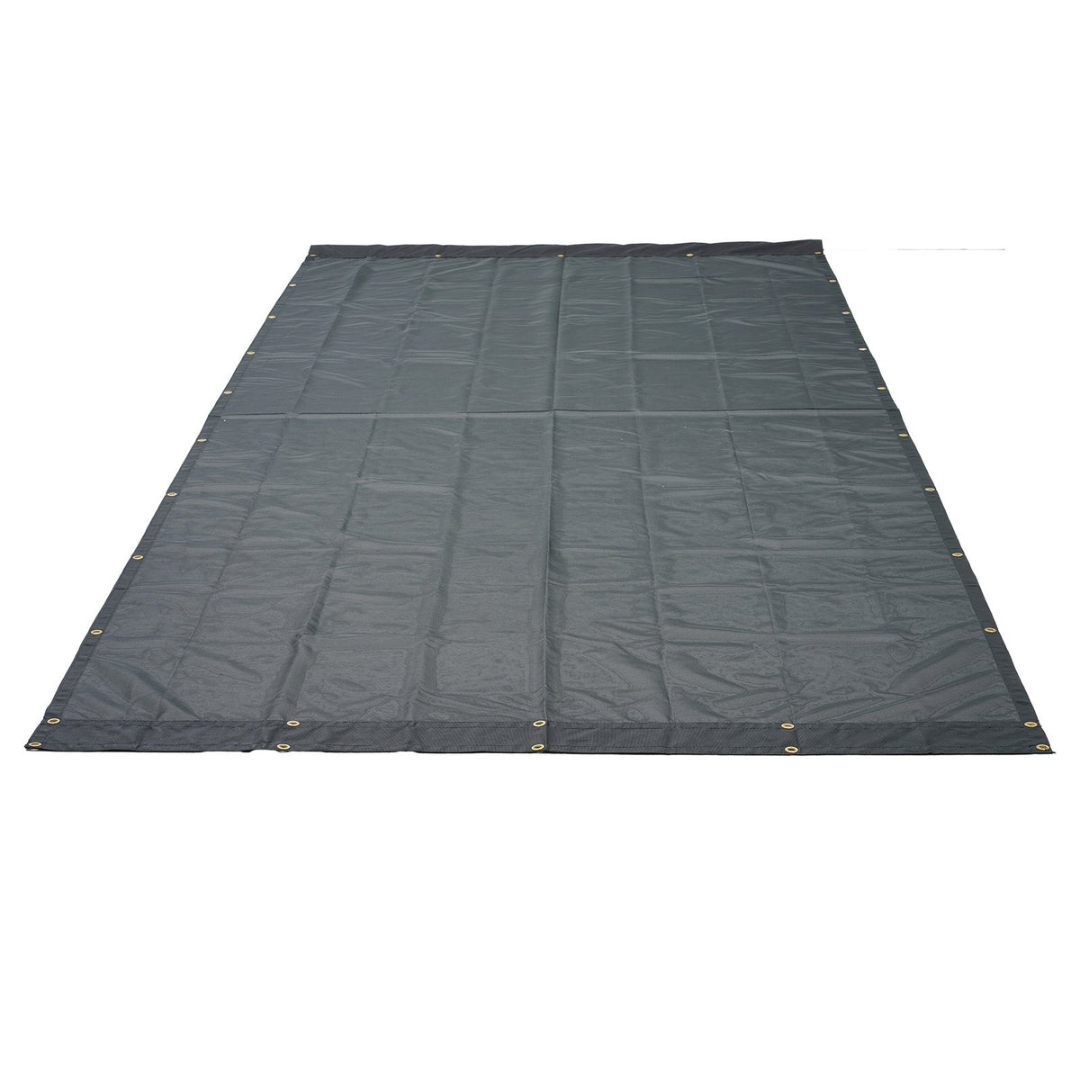 VEVOR Dump Truck Mesh Tarp, 5 x 14 ft, PVC Coated Black Heavy Duty Cover with 5.5" 18oz Double Pocket, Brass Grommets, Reinforced Double Needle Stitch Webbing Fits Manual or Electric Dump Truck System
