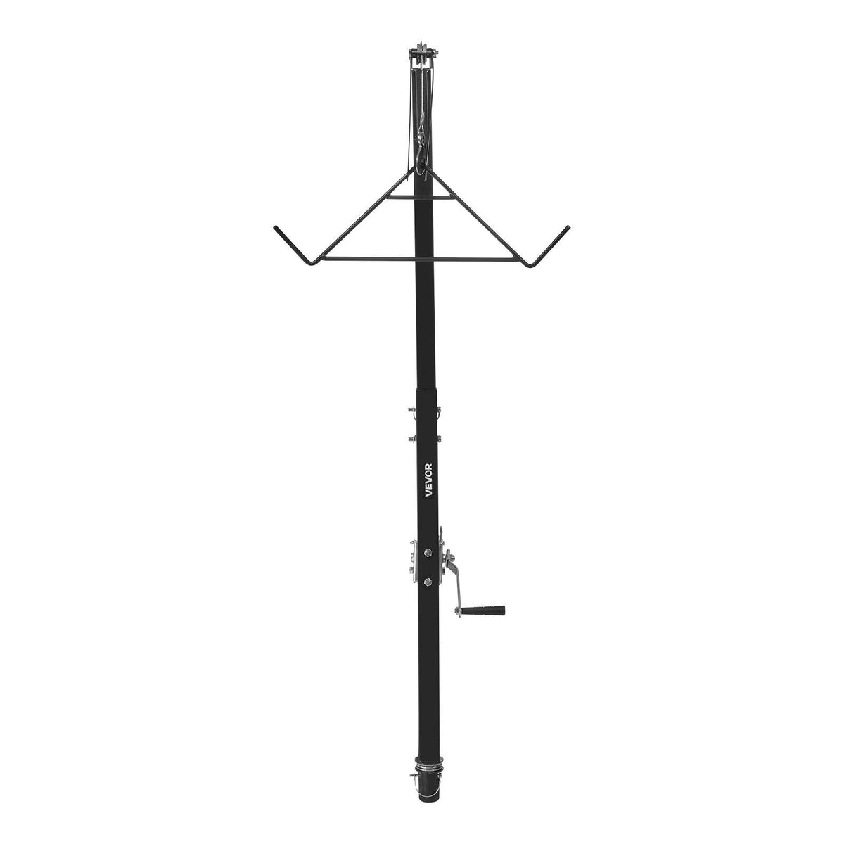 Truck Hitch Game Hoist, 300 lbs Load Capacity, Hunting Deer Hoist with 2-inch Receiver, 360-Degree Swivel Shaft &amp; Adjustable Height, Includes Gambrel Winch for Skinning &amp; Cleaning Game