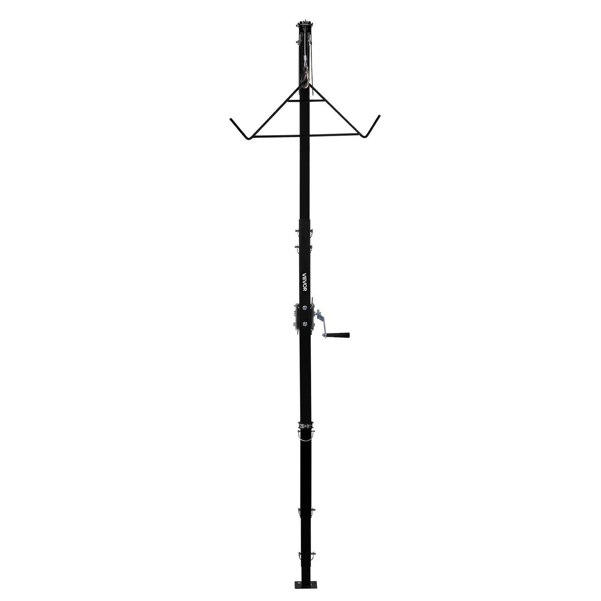 Truck Hitch Game Hoist, 500 lbs Load Capacity, Hunting Deer Hoist with 2-inch Receiver, 360-Degree Swivel Shaft &amp; Adjustable Height, Includes Gambrel Winch for Skinning &amp; Cleaning Game