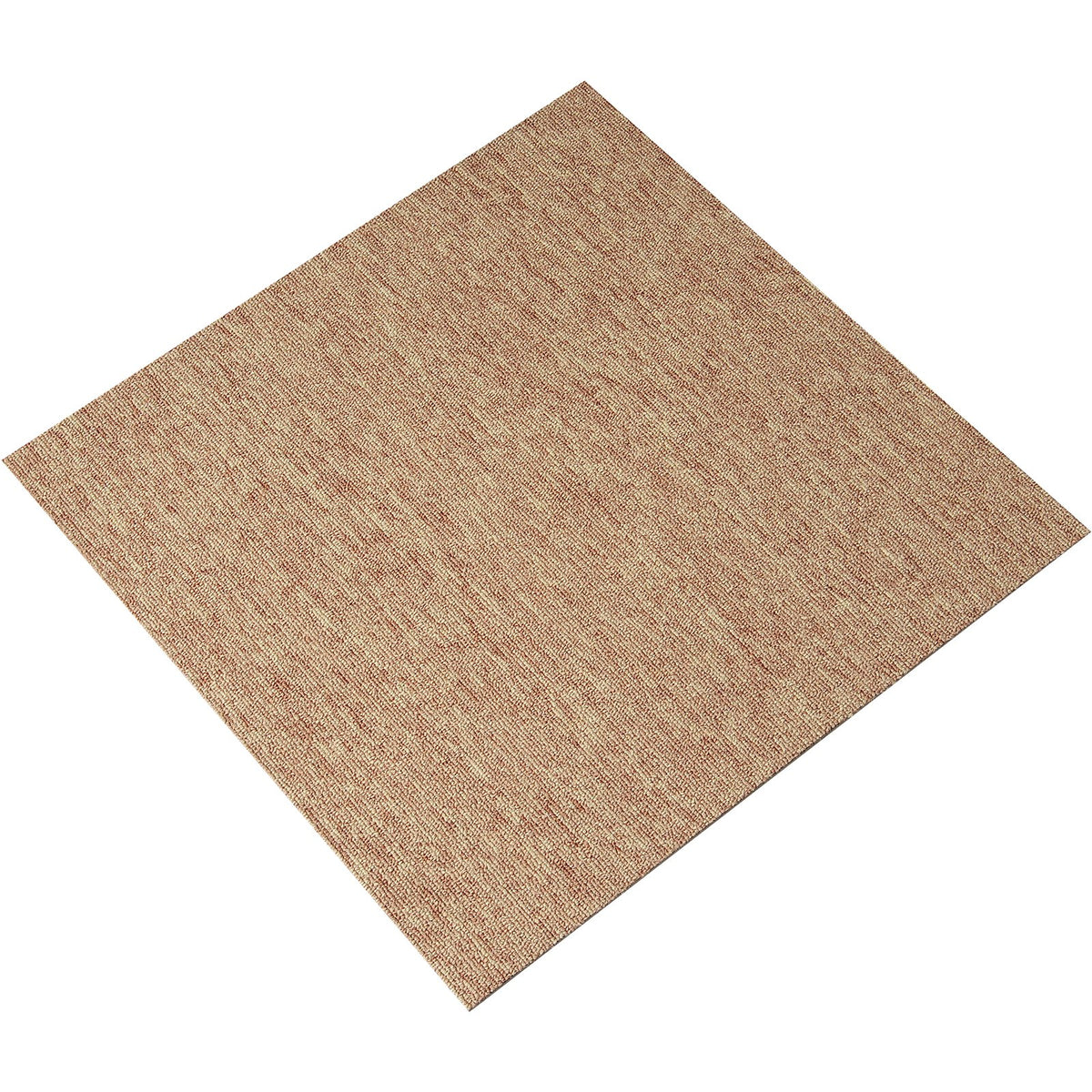 VEVOR Carpet Tiles Reusable, 20"x 20" Carpet Squares With Padding Attached, Soft Padded Carpet Tiles, Easy Install DIY for Bedroom Living Room Indoor Outdoor (16 Tiles, Dark Brown)