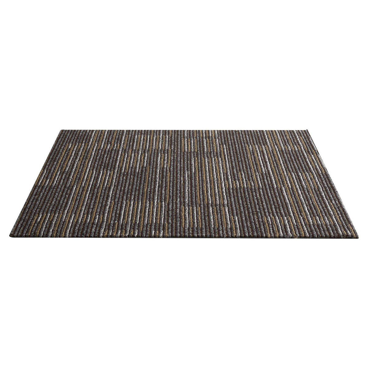 Carpet Tiles Reusable 610x610 mm, 24 PCS Modular Carpet Square Rug, Commercial Floor Soft Padded for Seamless Cover 8.9㎡, Easy DIY Replacement for Living Room Bedroom Indoor, Gray &amp; Brown