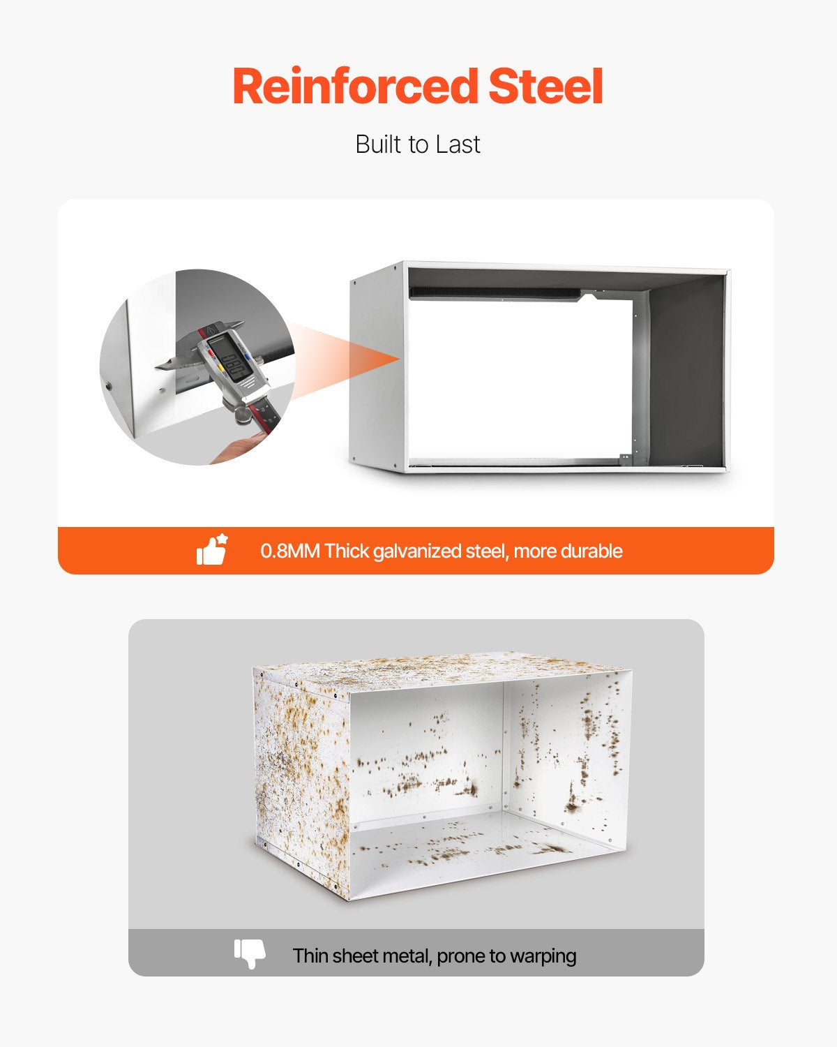 VEVOR Air Conditioner Wall Sleeve 26 in Universal Through the Wall AC Sleeve