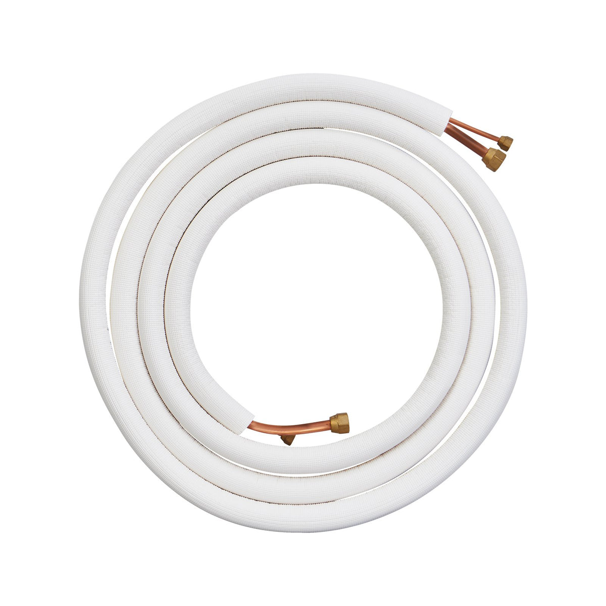 VEVOR 4876.8mm Mini Split Line Set, 6.4 &amp; 12.7mm O.D Copper Pipes Tubing and Triple-Layer Insulation, for Air Conditioning or Heating Pump Equipment &amp; HVAC with Rich Accessories (18ft Connection Cable