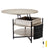 VEVOR Lift Top Coffee Table 35.3" Round Coffee Table for Living Room White