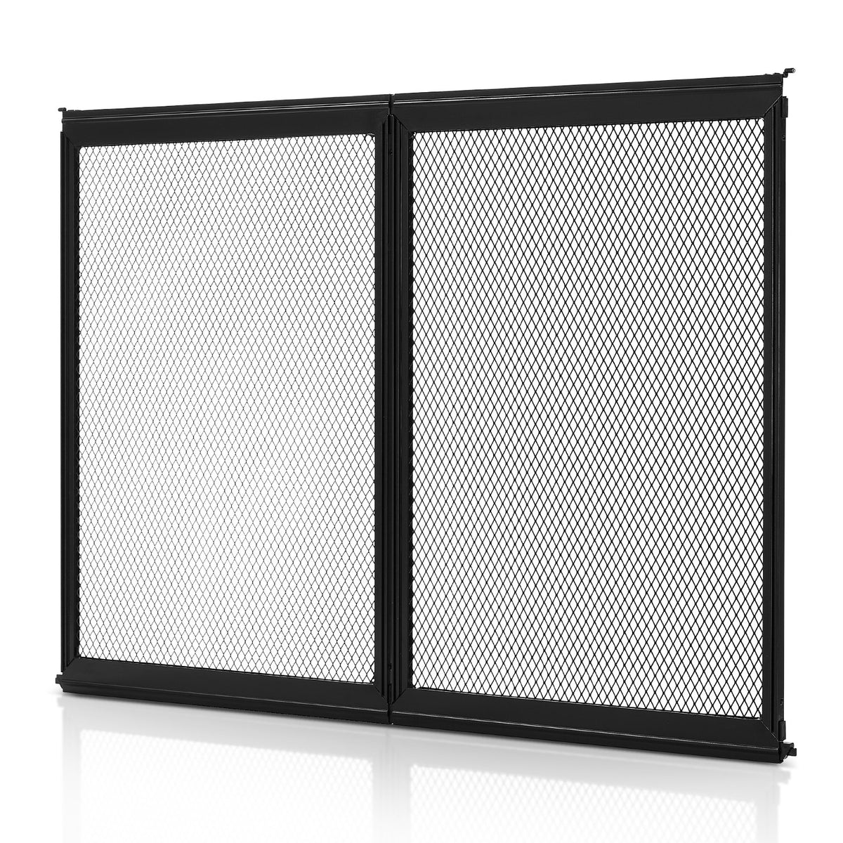 VEVOR RV Screen Door Protector, 673.1 x 508 mm Door Grille, Easy to Install and Disassemble, Reinforced Breathable Protective Mesh, Aluminum Alloy Camper RV Entry Protector for Pet Protection, Black