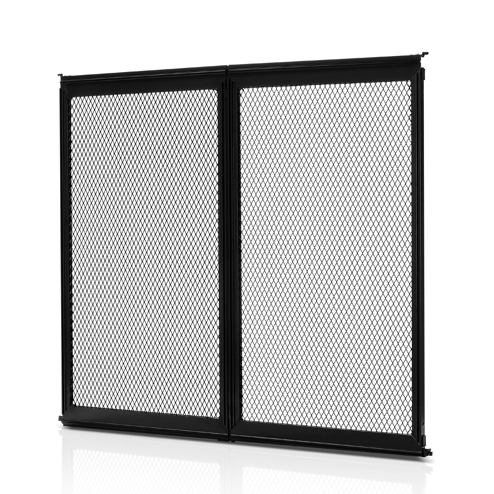 VEVOR RV Screen Door Protector, 571.5 x 508 mm Door Grille, Easy to Install and Disassemble, Reinforced Breathable Protective Mesh, Aluminum Alloy Camper RV Entry Protector for Pet Protection, Black