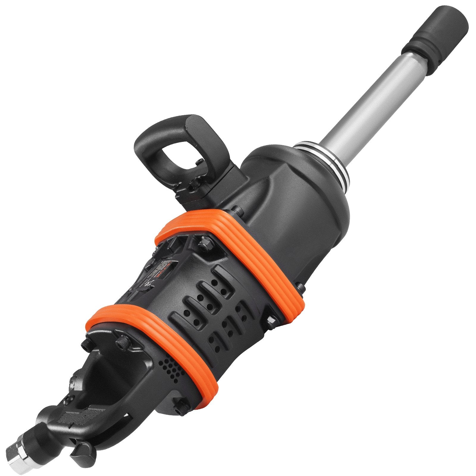 VEVOR 1 Inch Air Impact Wrench, Up to 5175 ft-lbs Beast Reverse Torque Output Pneumatic Impact Gun w/ 8 Inch Extended Anvil for Repairs_nd_aintenance of Heavy Duty Machinery / Semi-Truck / Bus