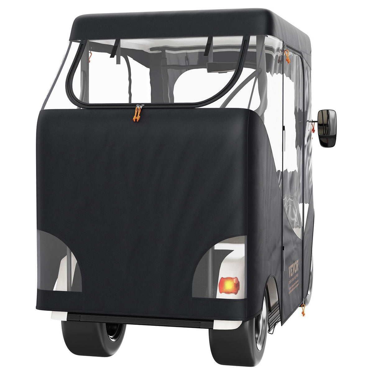 Golf Cart Enclosure, Polyester Driving Enclosure, Club Car Covers Suitable for 2-Seater Golf Carts, Sunproof and Dustproof Outdoor Cart Cover