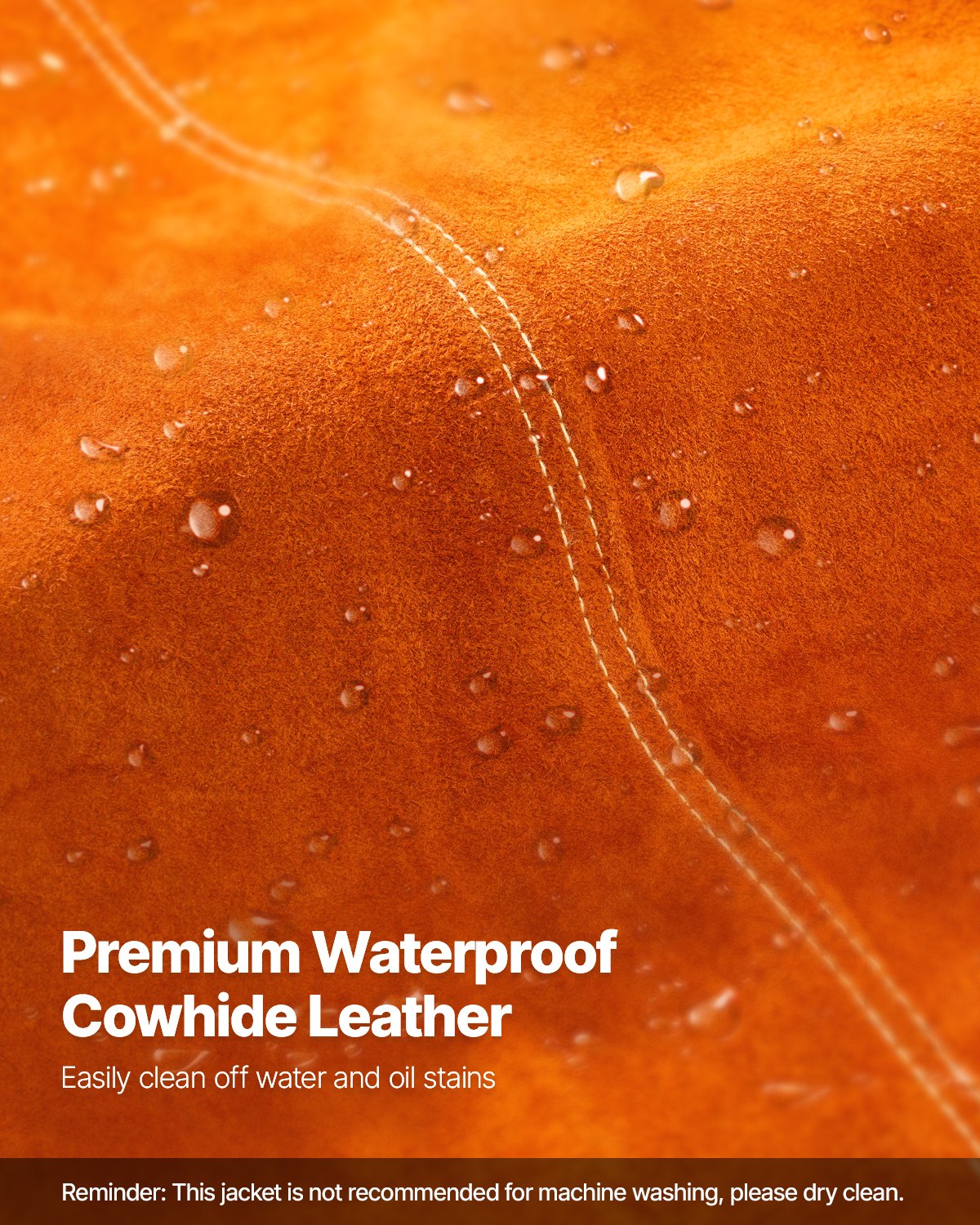 VEVOR Flame-Resistant Welding Jacket Heavy Duty Leather Welding Jacket L Size