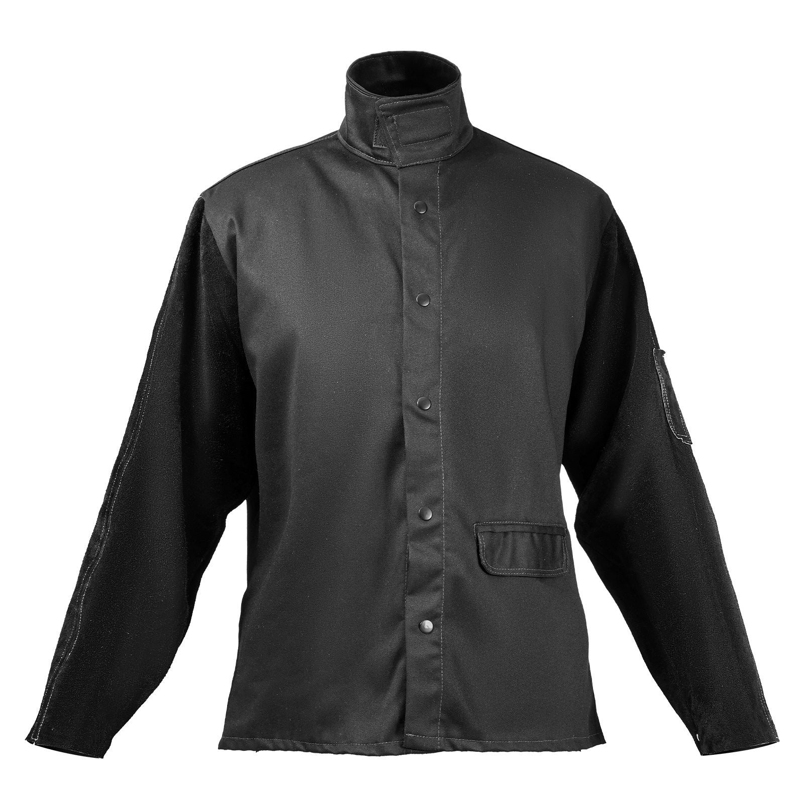 VEVOR FR Welding Jacket XXL Size Heavy Duty Cowhide Leather & 9oz FR Cotton