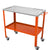VEVOR 36" x 18" Welding Table, 1200lbs Load Capacity Steel Welding Workbench Table on Wheels, Portable Work Bench with Braking Lockable Casters, 4 Tool Slots, 5/8-inch Fixture Holes, Tool Tray