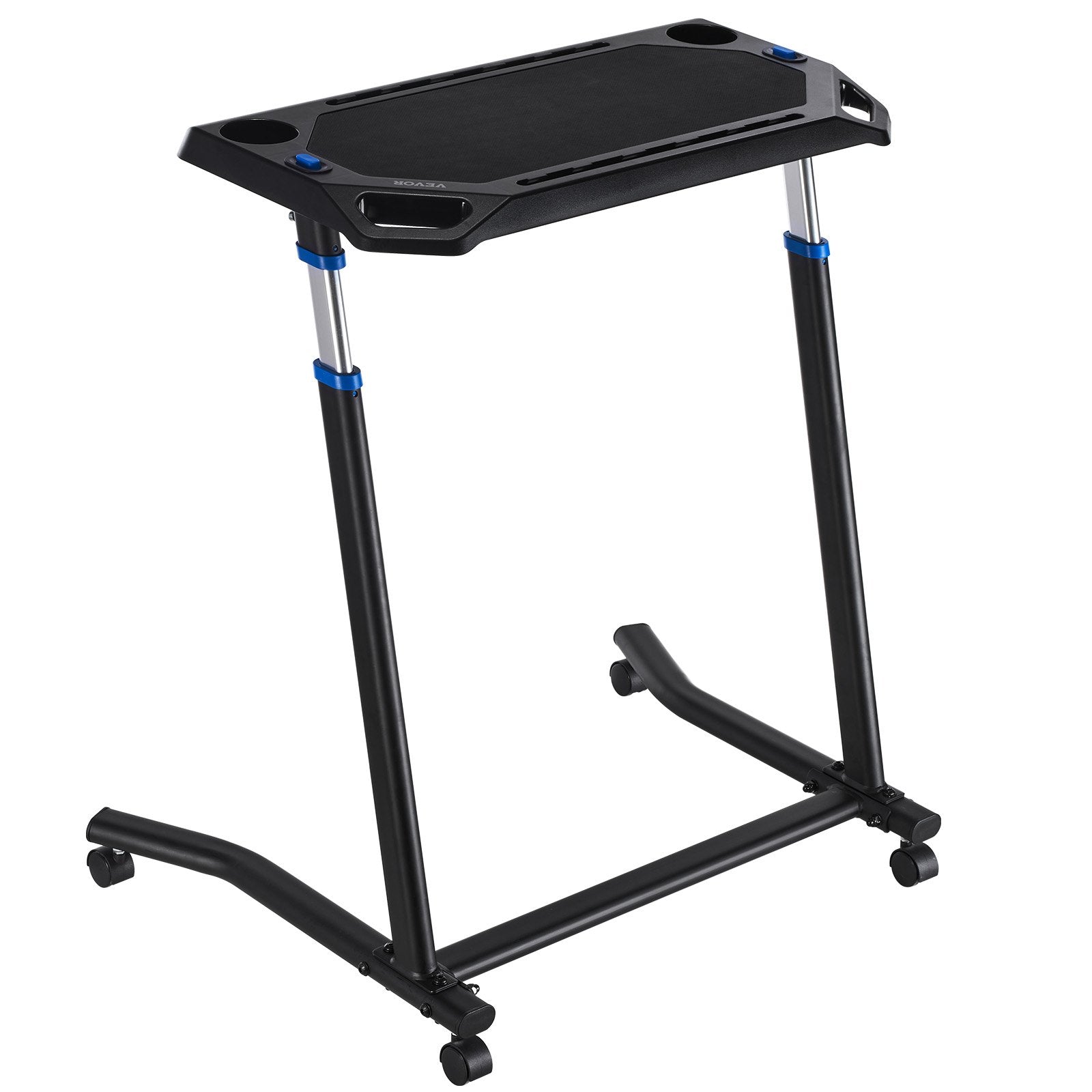 VEVOR Mobile Cycling Desk Foldable Bike Trainer Fitness Desk with Lockable Wheel
