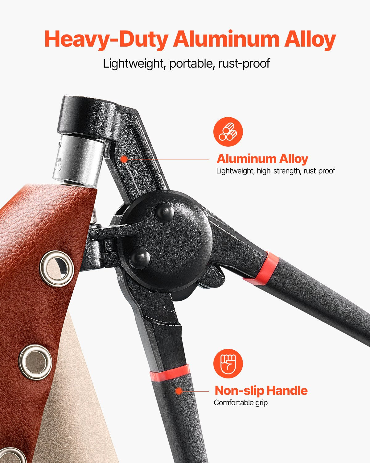 VEVOR Grommet Tool Kit 500 PCS 12 mm Metal Eyelets Grommets in Gold and Silver